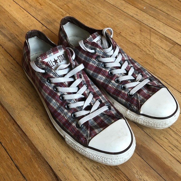Men’s Converse Plaid Shoes - Picture 1 of 8
